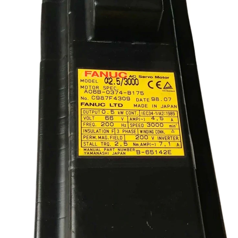 Fanuc A06B-0374-B175 Servo Motor Tested ok In Stock
