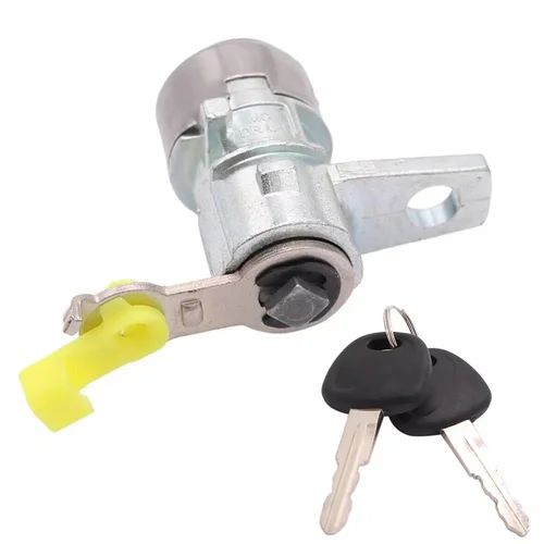 Imagen 2 del producto Cilindro de cerradura de puerta delantera de coche, lado del conductor LH con 2 llaves para Hyundai Accent 2005-2011 81970-1EA00, piezas exteriores