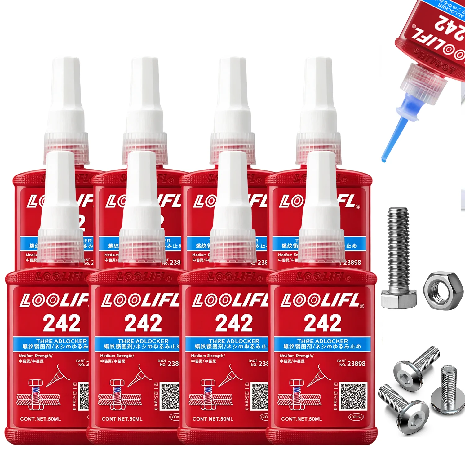 Colle à vis, mastic anaérobie, adhésif anaérobie, pour le blocage de filetage, l'anti-desserrage et l'anti-vibration jusqu'à l'étanchéité des tuyaux, l'empêchement des fuites et la résistance à la pression, comprendre le principe de durcissement de l'adhésif anaérobie, A