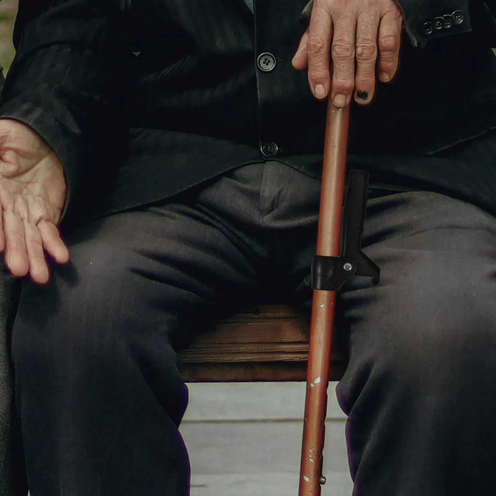 22Mm Diameter Folding Cane Assist Handle for Seniors Stable Grip Anti-Slip Standing Aid Accessory Walking Stick Handle