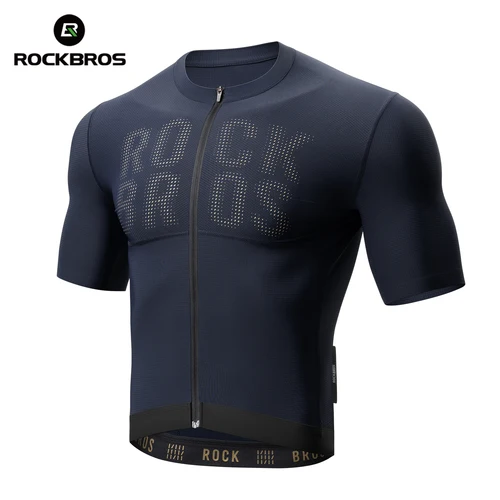 Imagen 1 del producto ROCKBROS Ropa de Ciclismo de Verano Transpirable para Hombre, Jersey de Ciclismo de Manga Corta, Ligero y Fresco, para Bicicleta de Carretera y MTB