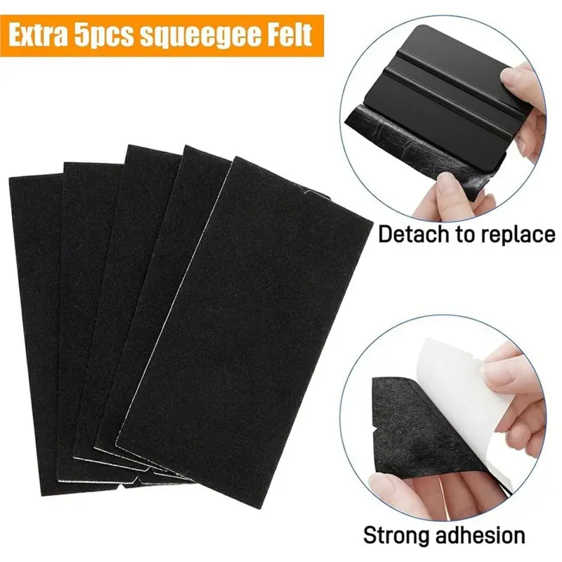 Car Wrap For Peel And Stick 16 Pcs Wallpaper Smoothing Tool Kit For Vinyl Window Tint, Glass Film