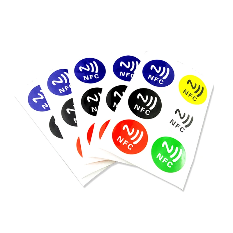 6PCS NTAG213 High Frequency Chip Anti-theft Sticker RFID Supply Self-adhesive NFC Electronic Tag DIY Accessories