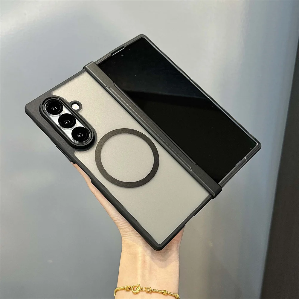 Fold8 Hülle für Magsafe Magnetische Matte Handyhülle für Samsung Galaxy Z Fold 7 8 5G Ultra Transparente Scharnierschutzabdeckung – Detail 18