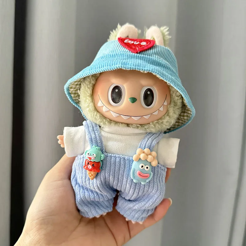 Ropa Labubu de 17cm, Mini ropa para muñecas de peluche, ropa para muñecas Labubu, decoración bonita para muñecas, regalos DIY para niños, accesorios para muñecas