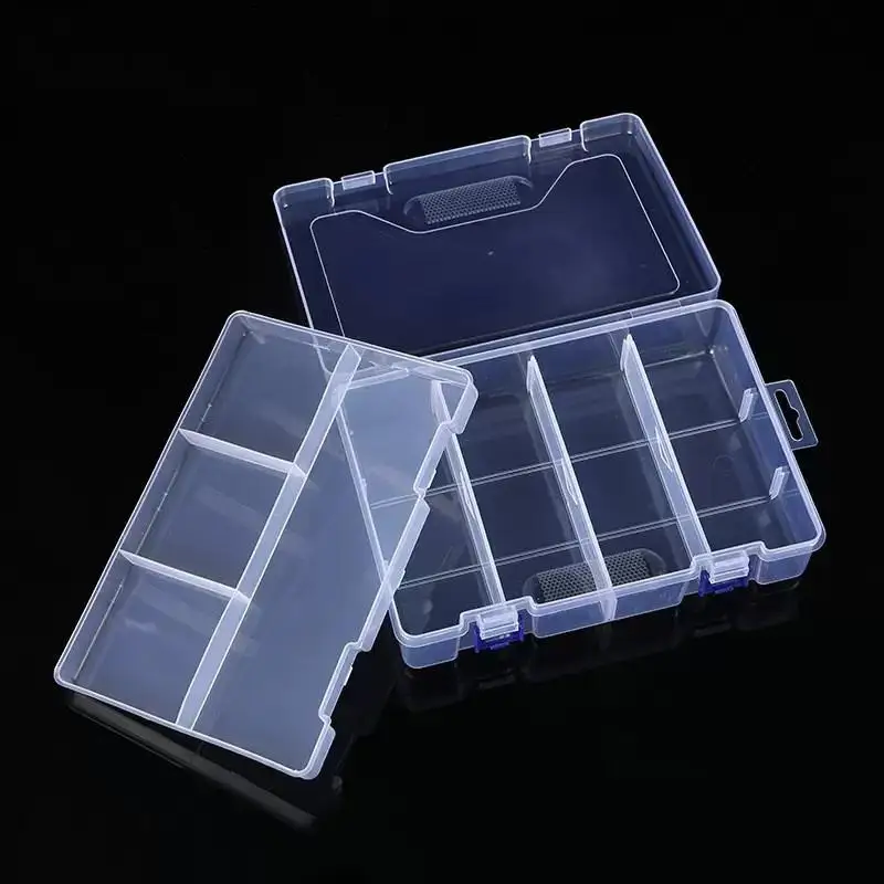 NEW SALE 1Pcs Partitions Adjustable Handicraft Parts Classification Box Multi‑Lattice Transparent Storage Box Convenient To Use