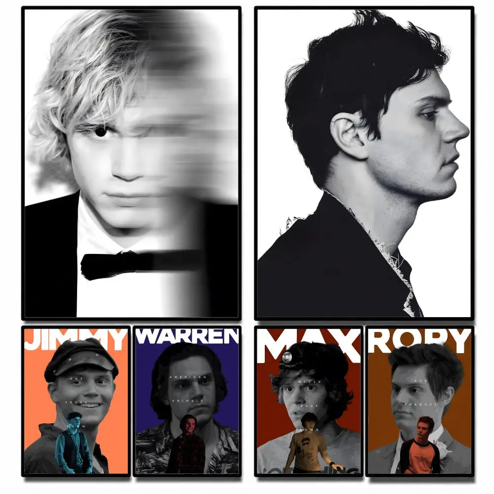 Celebrity Evan Peters Poster High-definition poster stickers, suitable for bedroom, living room, home decoration