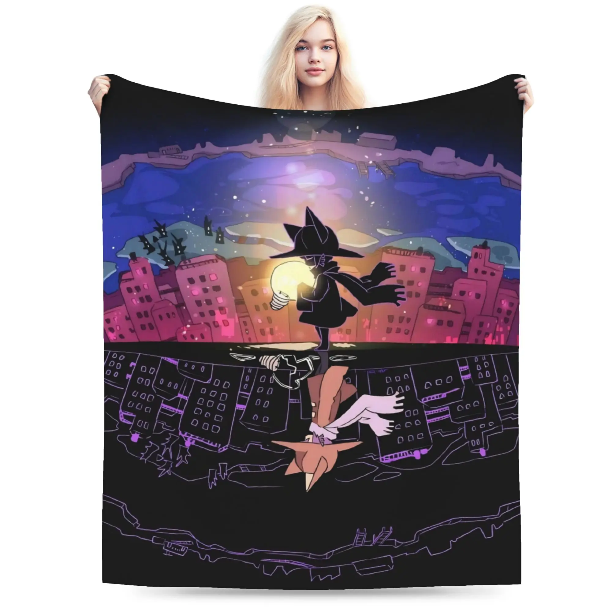 OneShots Niko Throw Blanket for Couch  Fuzzy Soft Plush Blanket 50x60 Inch Multiple Sizes Bedspread for All Seasons