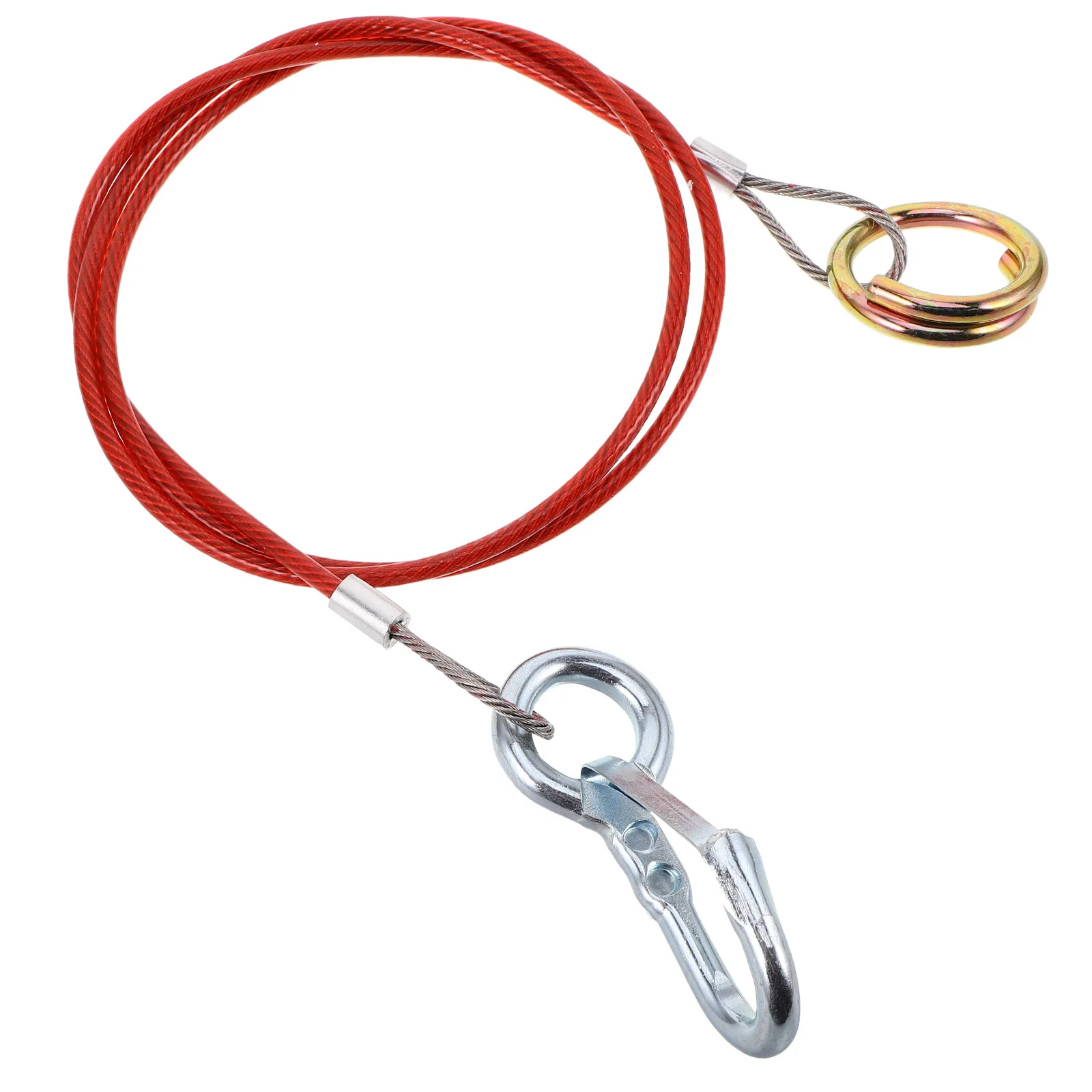 

Universal 2 Pack Heavy Duty Stainless Steel Tow Rope Trailer Breakaway Cable Emergency Safety Strap For Rv Car Boat Trailer