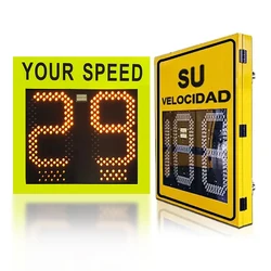 Custom digital LED rader speed detector signs solar powered radar speed limit sign speed radar signs