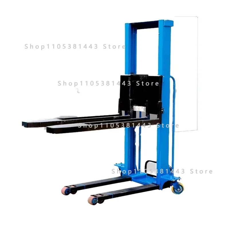 1.6M 500/1000KG Household Electric Lifting Remote Control Forklift Portable Stacker Hand Propelled Handling Forklift Customized