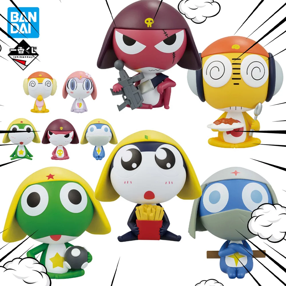 

In Stock Original BANDAI Ichiban Kuji Gunsou Gilolo Krull Dororo Keroro Figure Anime Model Keroro Gunsou Figure Genuine Toy