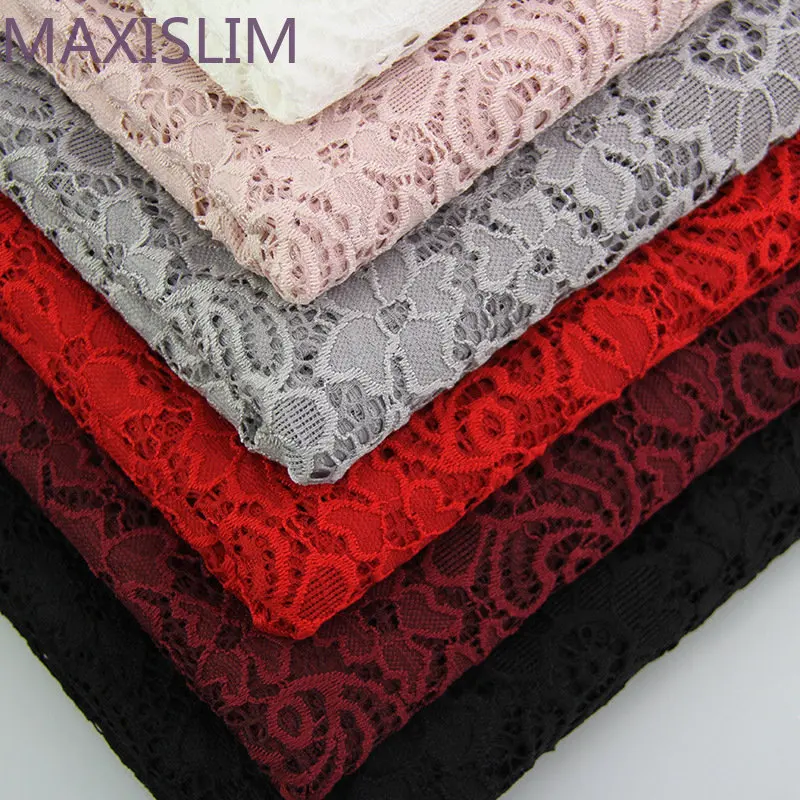 NEW Polyamide and Spandex  Elastic Embroidery Lace Fabric Use For Lace Underwear Wedding Dress 1Yard/Lot Wide:150CM