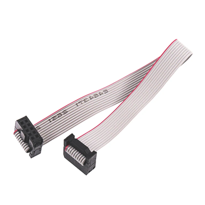 1Pcs JTAG ISP Gray Flat Ribbon Data Cable 2.54mm Pitch FC 6/8/10/12/14/16/18/20/24/30/34/40/50/60/64 Pin For DC3 IDC BOX HEADER