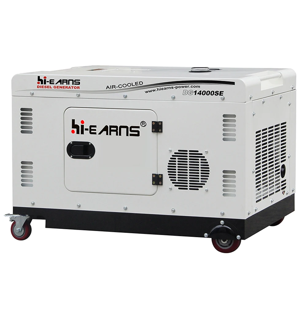 10KW 13KVA 50HZ 220V 230V portable silent  generator price with 1102F 18HP