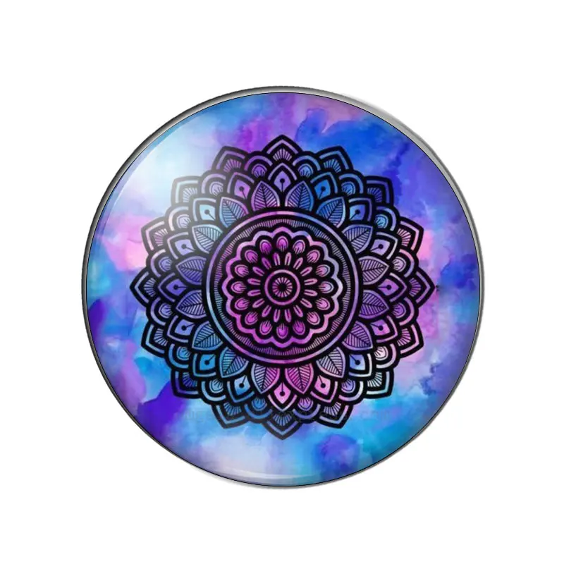 Art Mandala Altar Patterns 10pcs 10mm/12mm/14mm/16mm/18mm/20mm/25mm Round photo glass cabochon demo flat back Making findings