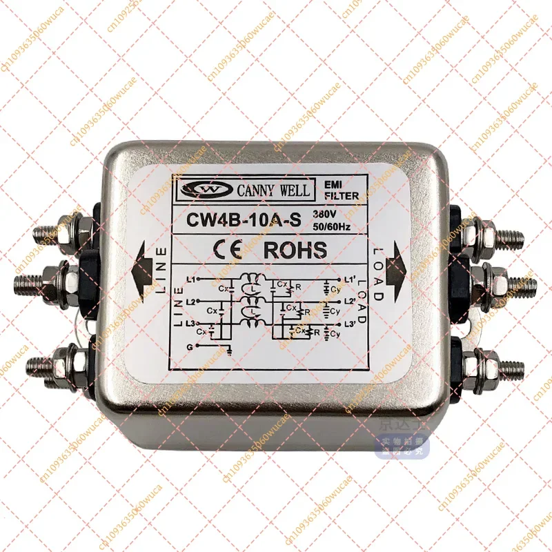 CW4B EMI Power Filter | 3-Phase 3-Wire, 10A/20A/30A @ AC 380V for Industrial Anti-interference