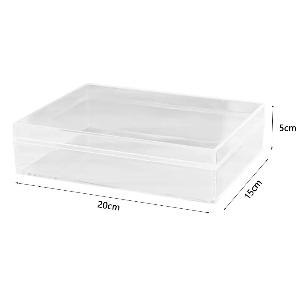 Durable Multi Size Storage Box High Transparency Thickened Food Gift Packaging Dustproof with Cover Home Container Doll