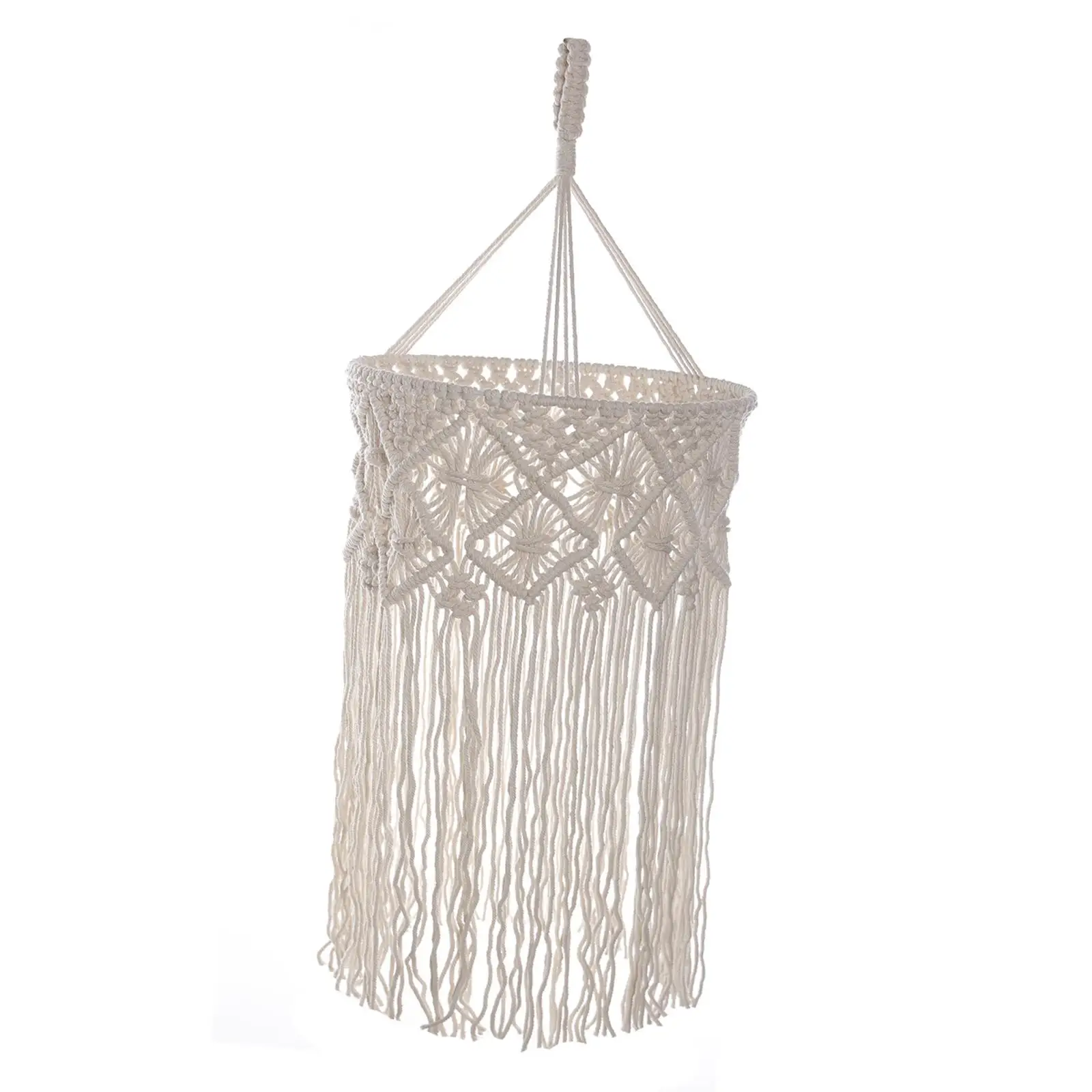 Macrame Lamp Shade Tassel Boho Lampshade for Living Room Dining Table Cafe