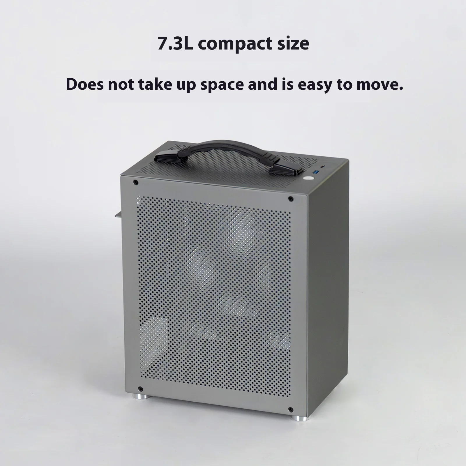 P20 Portable A4 Portable Host SFX Power Supply Mini Compact Ultra-Small All-Aluminum ITX Case