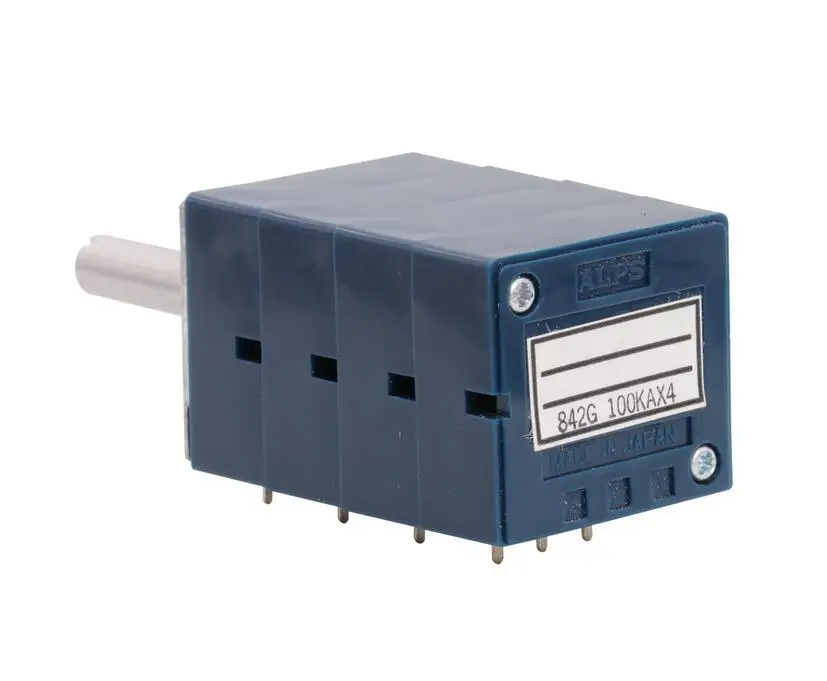 1 шт., японский оригинальный ALPS RK27, четырехместный балансирующий потенциометр громкости 10KA 50KA 100K с печатной платой