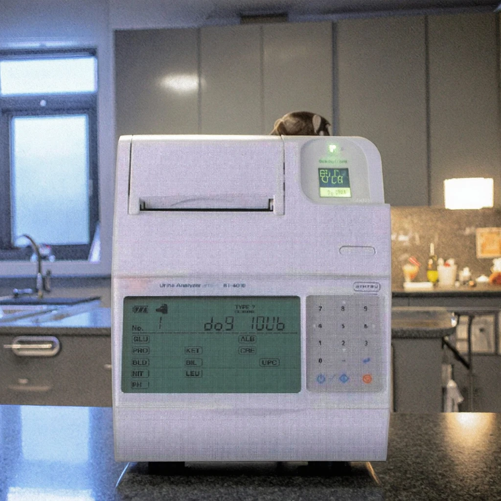 Veterinary Urine Analyzer Diagnostic Equipment with CE Certification Class II Built-in Battery for Animal Health Care