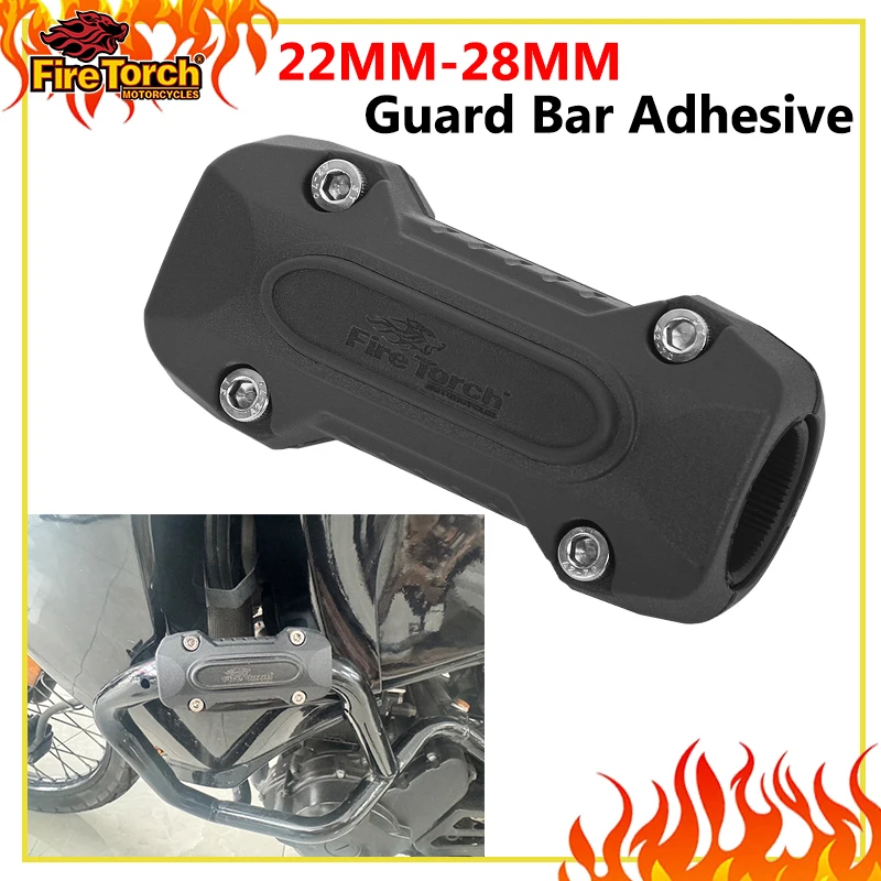 22MM 25MM 28MM Motorcycle Modified Thicken Bumper Adhesive Engine Protection Accessories For R1250GS 800MT Tenere700 Adventure