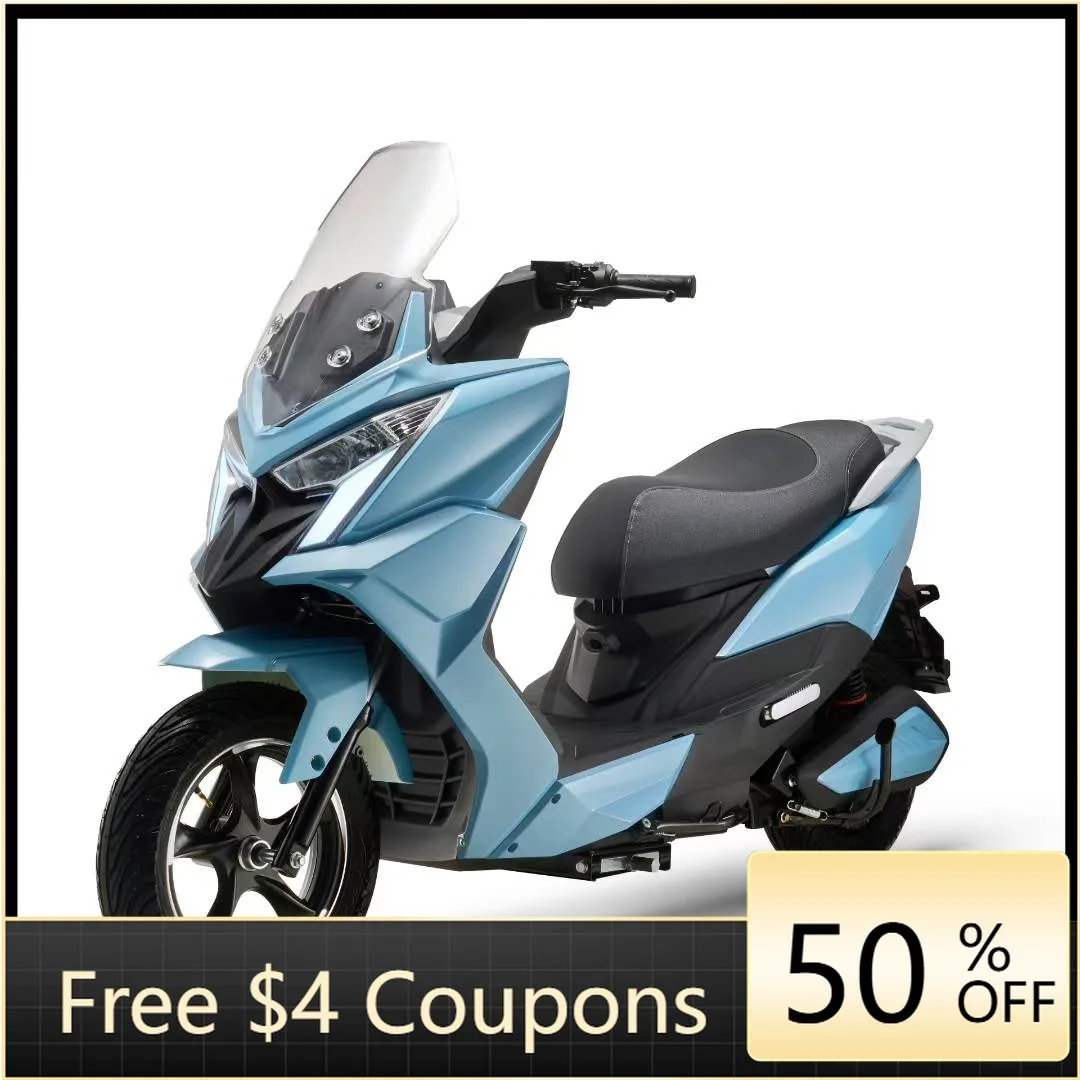 WB  Chinese sports car new M6 2000W black electric moped 1500W 72V 48V 60 km/h scooter 150 km 5000W 60v EEC certificate