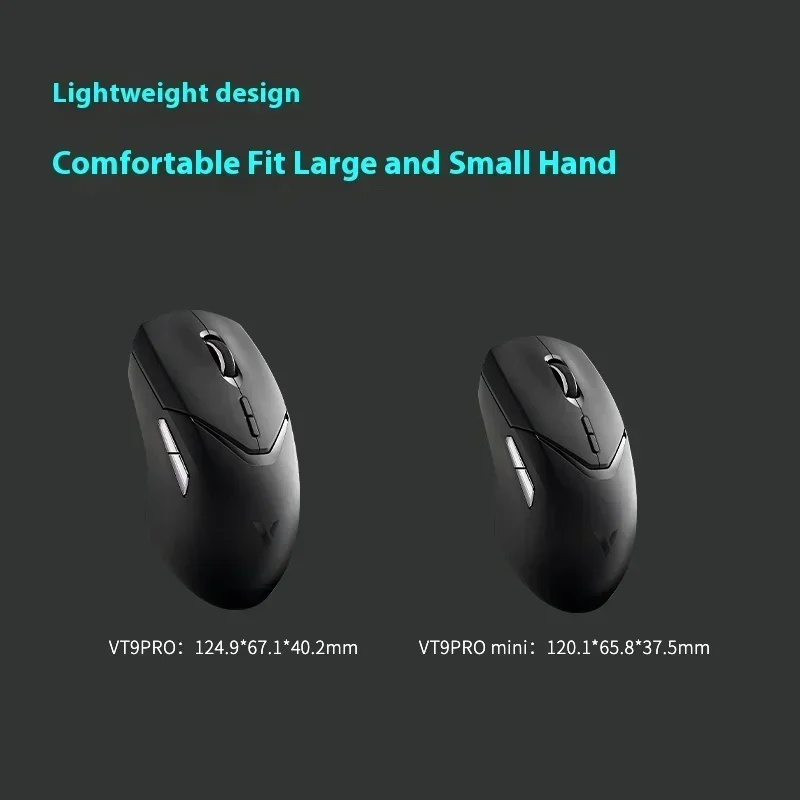 Rapoo Vt9pro Mini Dual-mode Mouse Custom Buttons Long Battery Life Paw3395 Lightweight Ergonomic Design E-sports Gaming Mouse