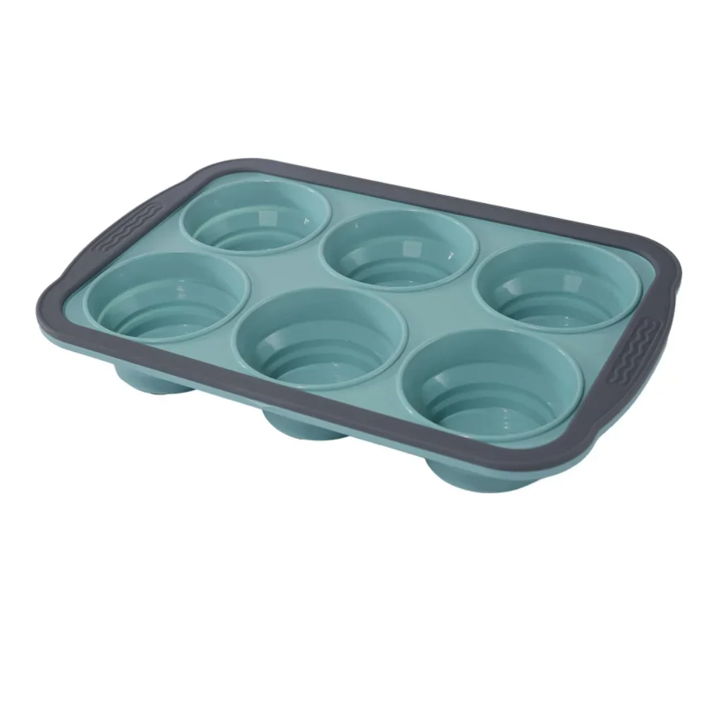 Foldable Baking Pan Baking Cupcake Pan Consistent Performance Easy Clean Muffin Pan Collapsible Baking Pan Design