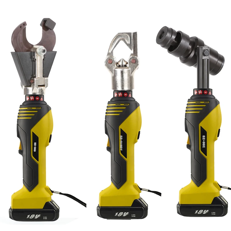 充電式電気圧着ペンチ、ポータブル油圧ケーブル、銅、アルミニウム端子圧着ペンチ