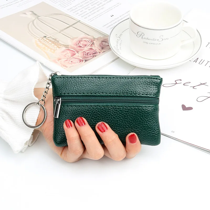 Korean version wallet, mini fashion coin purse, women's thin and short handbag, women's key bag, card bag, coin bag, trendy image 3