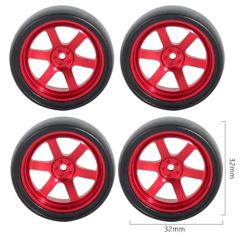 VOOR A86 LD1801 LD1802 LD1803 LD1804 A01 A02 Metalen 32mm RC Hard Drift Wiel Harde Band 1/18 RC Auto upgrade Onderdelen