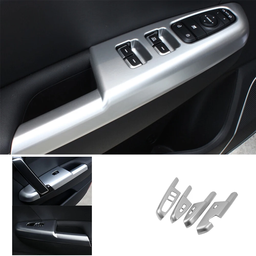 For KIA Sportage QL KX5 2016 - 2018 ABS Matte Accessories Car Reading light Window Lift Inner Door Bowl Sticker Interior Kit