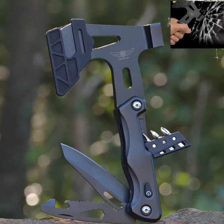 High Quality Multi-functional Folding Axe Hammer Safety Hammer Outdoor Portable Household Felling EDC Hand Tool