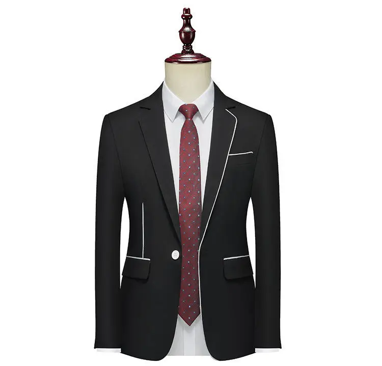 10299 Men's jacket slim fit business trend groom groomsmen dress