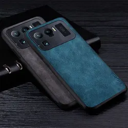 Premium PU Leathe Phone Case for Xiaomi Mi 11 Ultra Scratch-Resistant Solid Color Cover for Xiaomi 11 Ultra Case