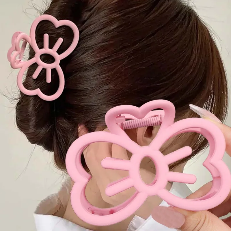 Cat Bow Hair Claws Summer Women Girls Candy Color Sweet Cute Casual Hairpins Daily Versatile Hair Claws Fashion Hair Accessories