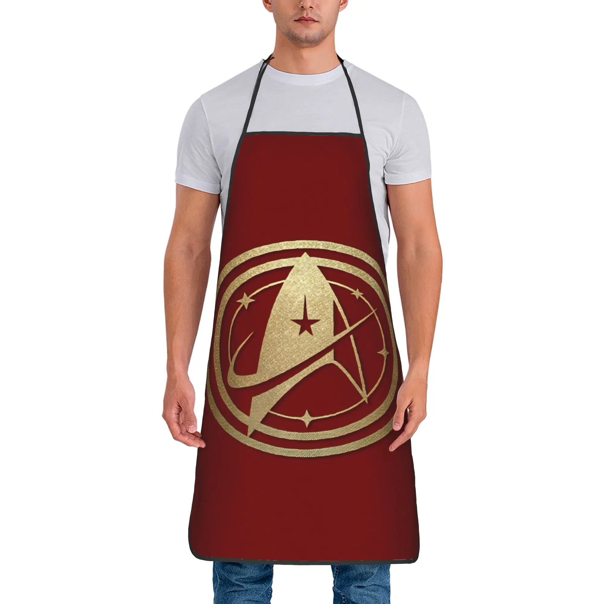 S-Star T-Trek Ship Movie  Apron  Restraunt Barber Kitchen Accessories Cute Cooking Aprons without Pocket