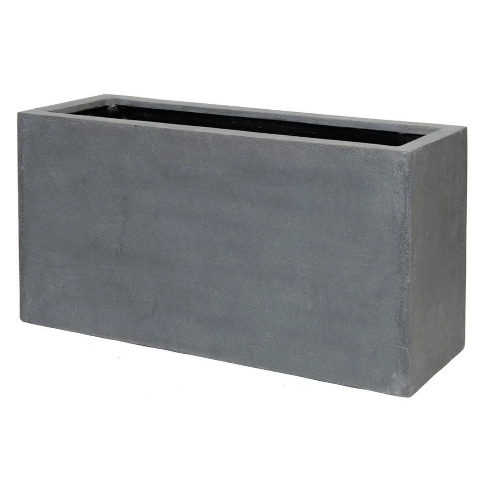 US Jort Medium 20 in. Tall Fiberstone Indoor Outdoor Modern Rectangular Planter