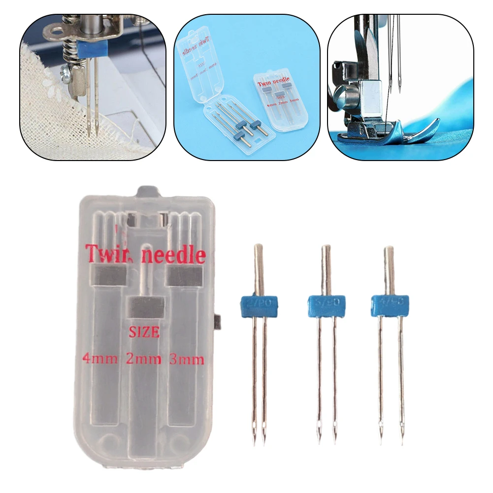 Double Needle Size 234mm  Create Parallel and Decorative Stitches  Good Quality for Sewing Machine  Suitable for Various Fabrics
