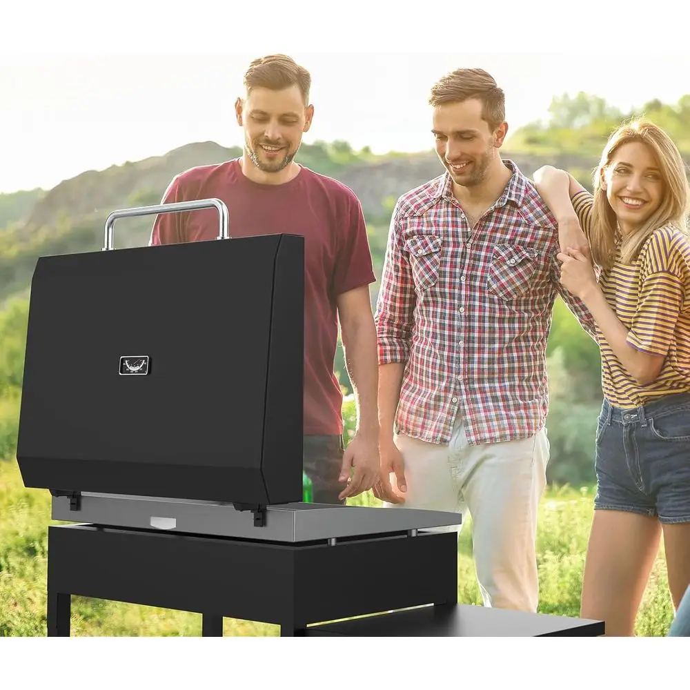 Enhanced Hinged Lid for 28 Blackstone Griddle Models 1517, 1853, 1605, 1803, 1839, 1856, 1885, 1924, 1983, 2094, 2137, 2145, wit