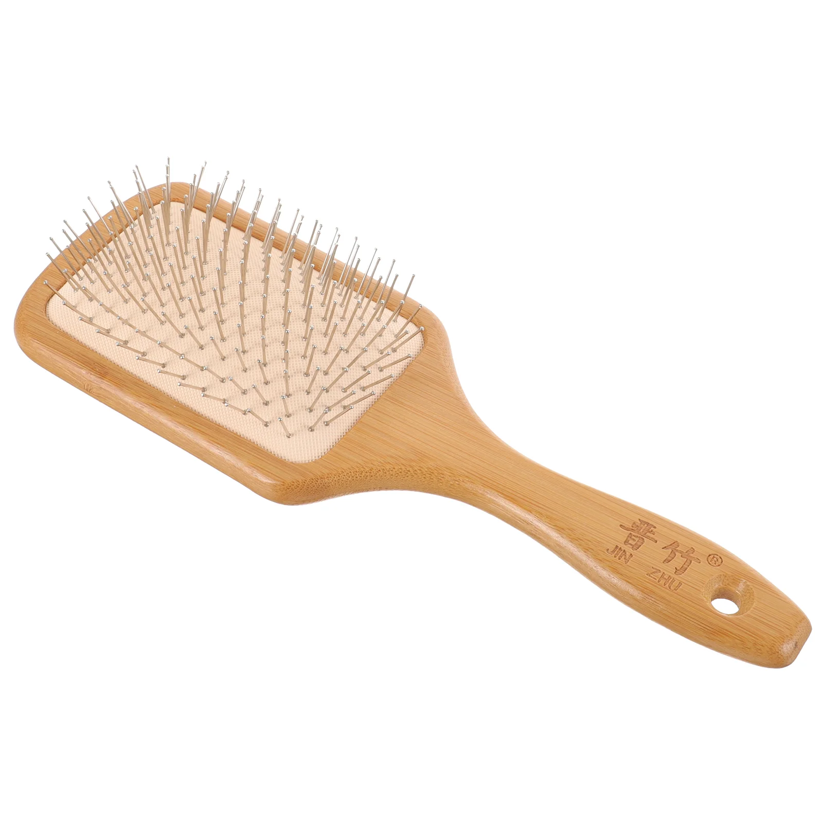 Brush Hair Detangler Paddle Scalp Massage Metal Wooden Steel Bamboo Detangling Wood Head Comb