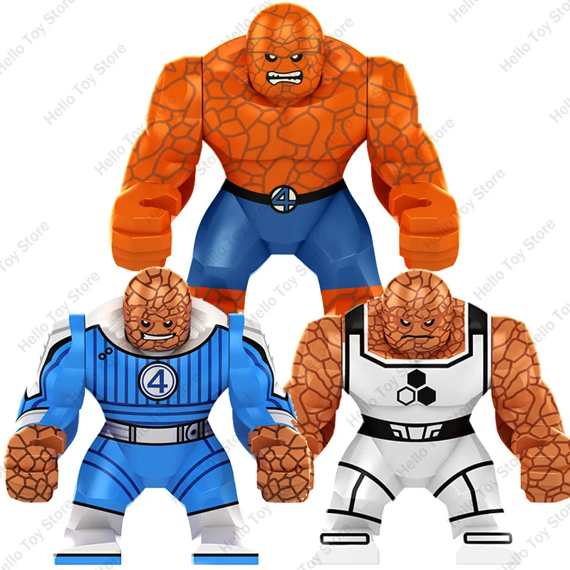 

2025 Marvel Superhero Fantastic Four Ben Grimm Thing Mini Action Figure Building Block The Fantastic Four: First Steps Brick Toy
