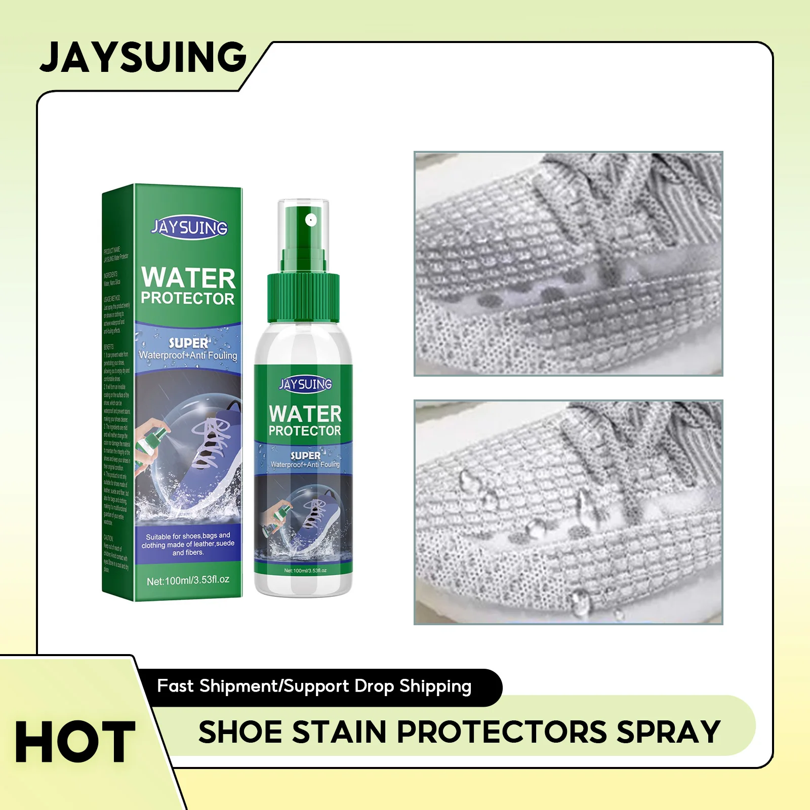 

Shoe Stain Protectors Spray Waterproof Nano Protect Leather Suede Anti Rain Stain Repellent Multi-purposes Shoe Waterproof Spray