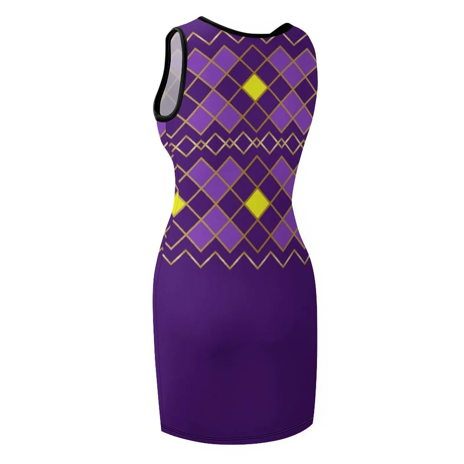 Fancy pattern for Mardi Gras Sleeveless Sundress elegant guest wedding dress Evening dresses women's luxury party dress