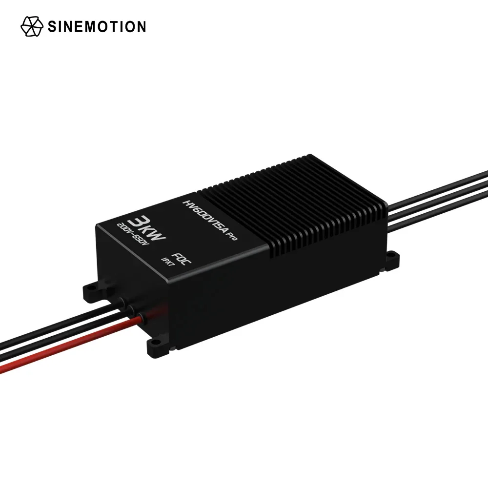 Controlador electrónico de velocidad de empuje HV600V15A FOC ESC 3KW 12-18KG para paramotor de carga Dr-one y planeador motorizado