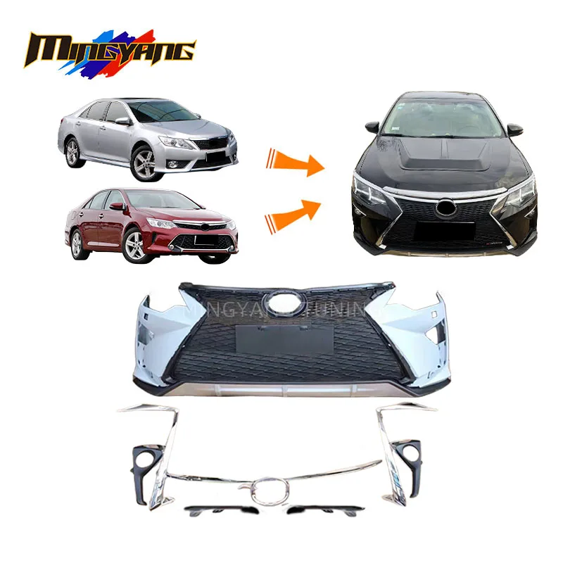 

ZAIQU Jiuzhou Auto Conversion RX Faceklifts Bodykit JP Version Car Bumpers 2015 for camry Body Kit