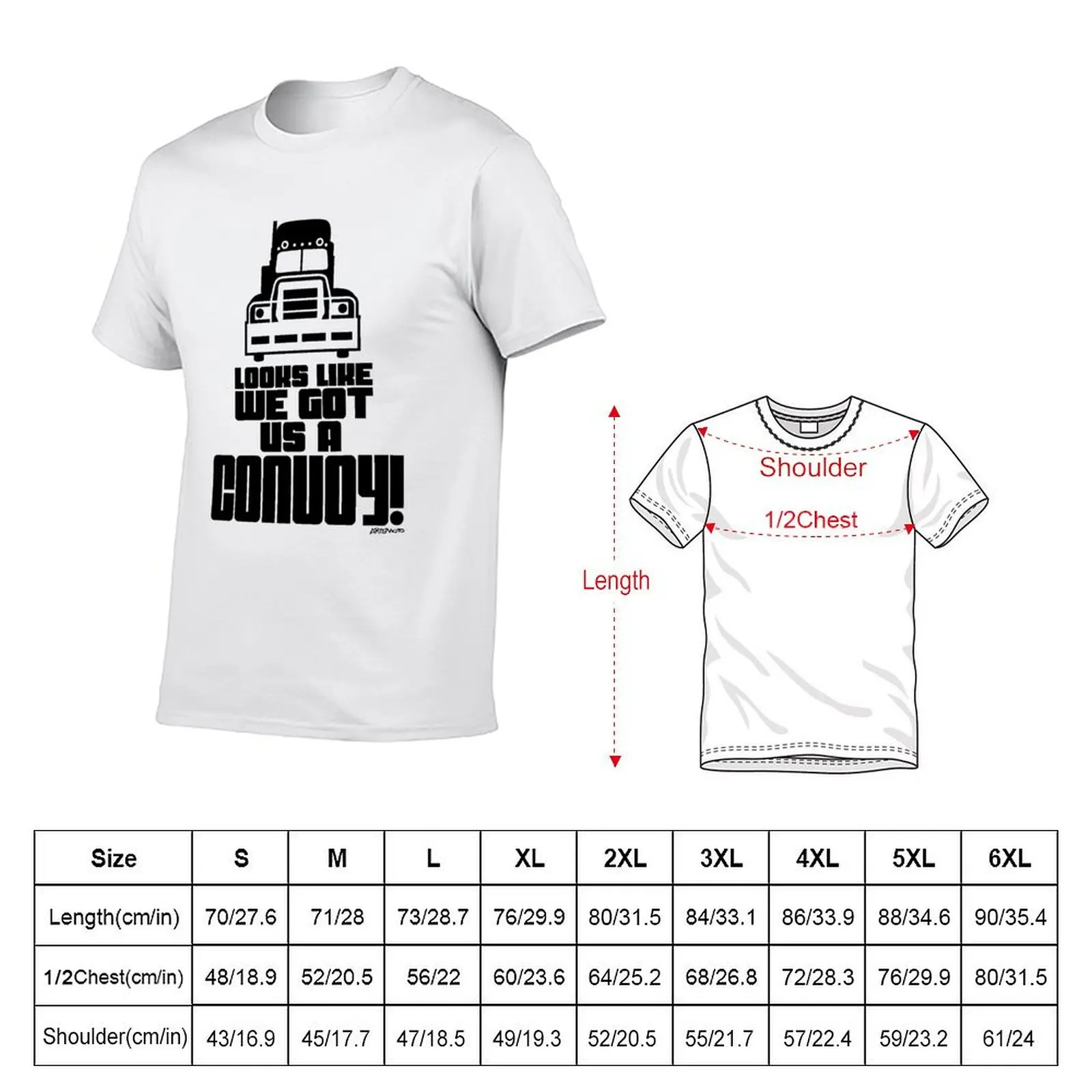 Looks Like We Got Us A Convoy! T-Shirt Relaxed Fit Casual Short Sleeve Top