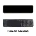 black IRON-ON